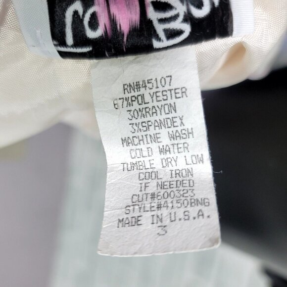 Vintage 90s Y2K Toy Box Jrs 3 White Pink Stitched Pinstriped‎ Tailored Blazer - Picture 9 of 9